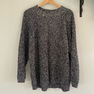 Esby ‘one size’ (see measurements) cotton sweater in speckled navy